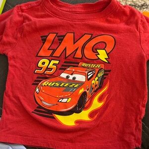 Disney Cars Red T-Shirt with Lightning McQueen